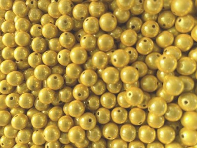 Miracle Beads gelb - Perlen 12mm - 50 Gramm ca. 56 Stück