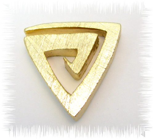 Creative pendant – Triangle snail- gilded