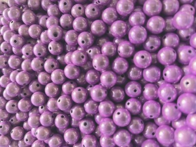 Miracle Beads lila - Perlen 12mm - 50 Gramm ca. 56 Stück