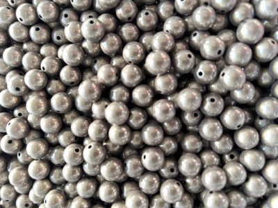 Miracle Beads grau - Perlen 12mm - 50 Gramm ca. 56 Stück