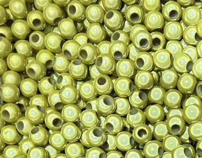 Miracle Beads gelb - Perlen 12mm - Großloch 4,5mm - 50 Gramm ca. 63 Stück